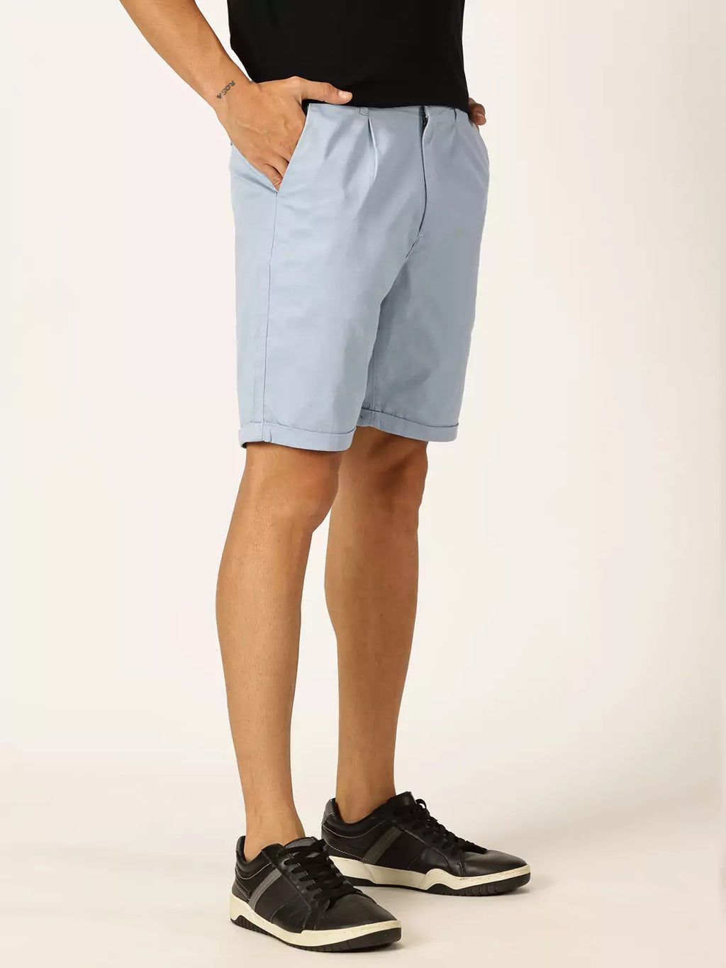 Thomas Scott Men Mid-Rise Pure Cotton Chino Shorts