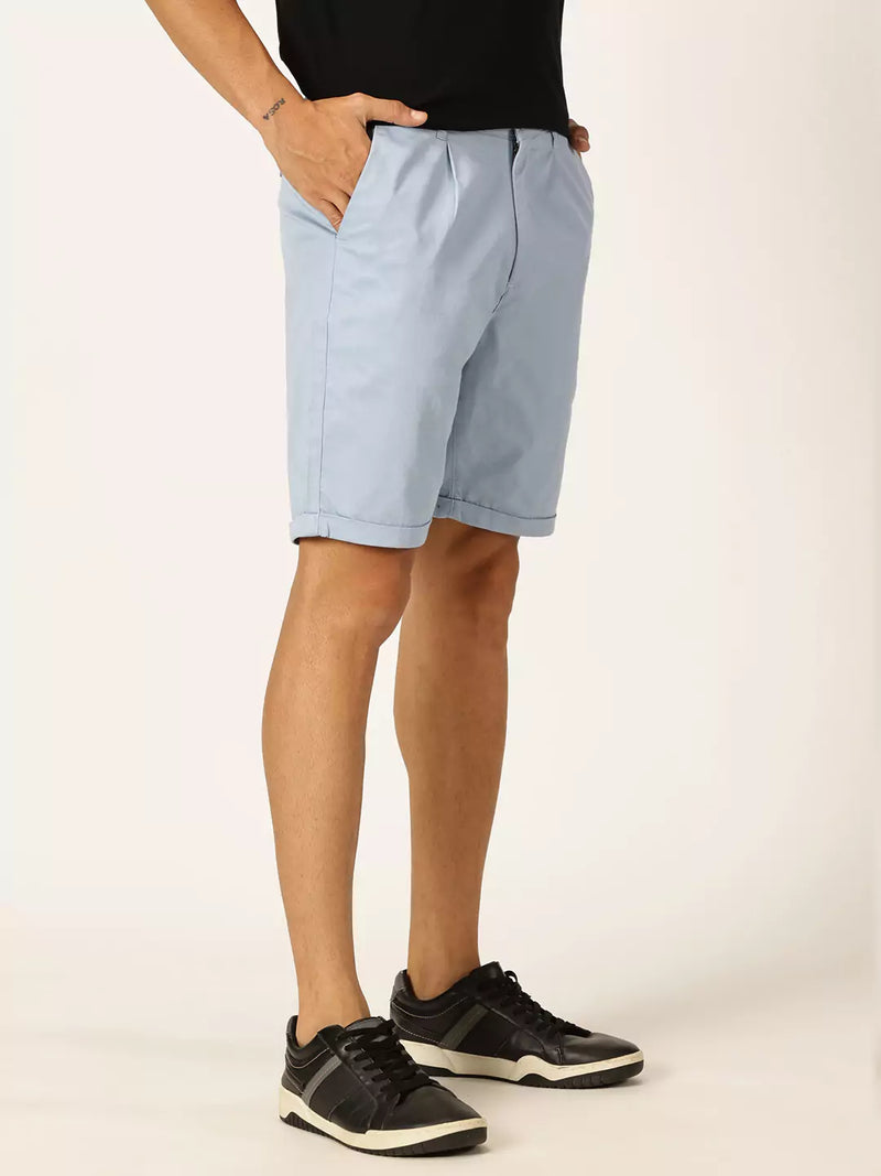 Thomas Scott Men Mid-Rise Pure Cotton Chino Shorts