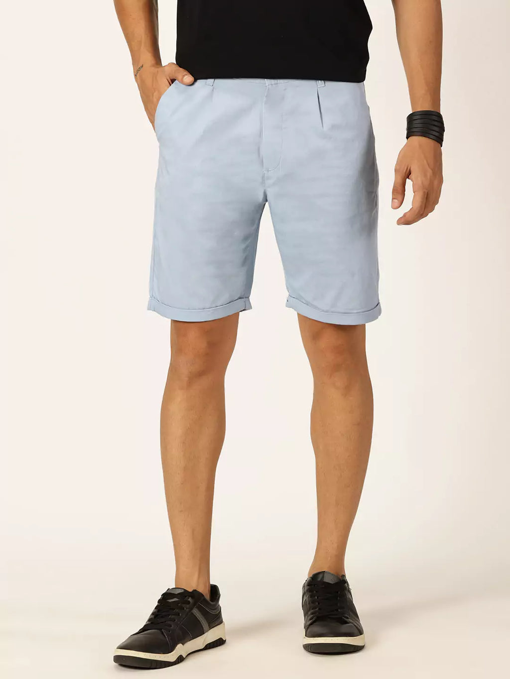 Thomas Scott Men Mid-Rise Pure Cotton Chino Shorts