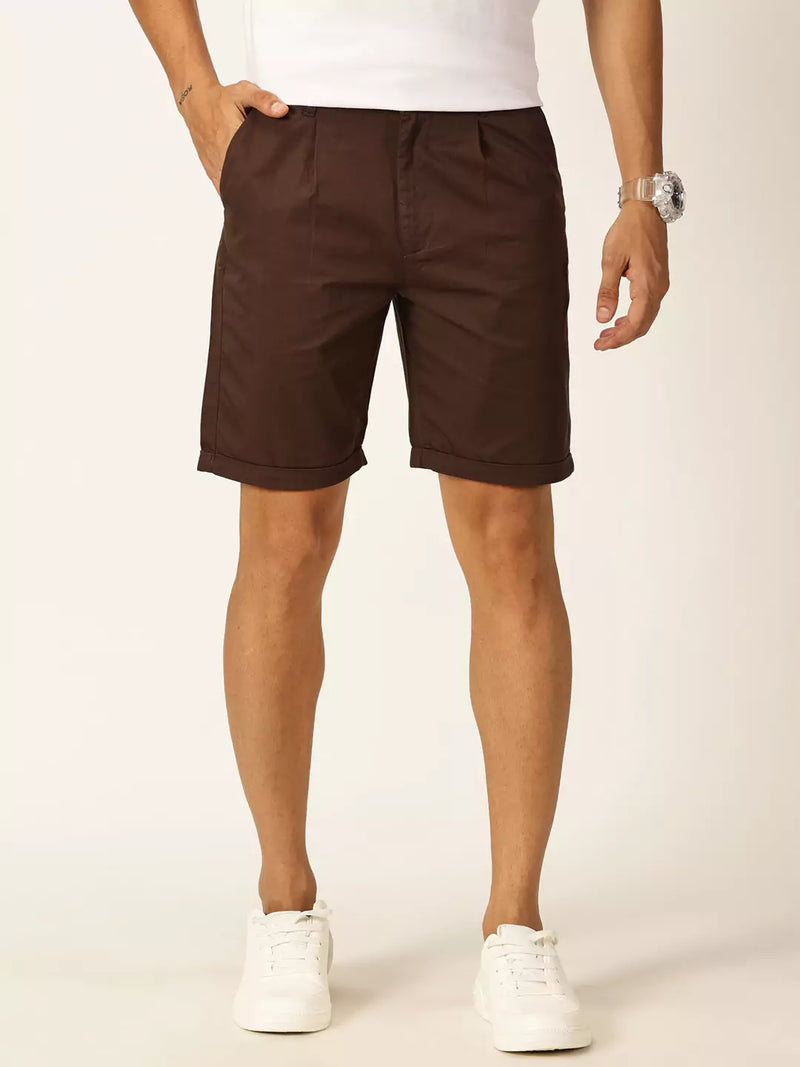 Thomas Scott Men Mid-Rise Pure Cotton Chino Shorts