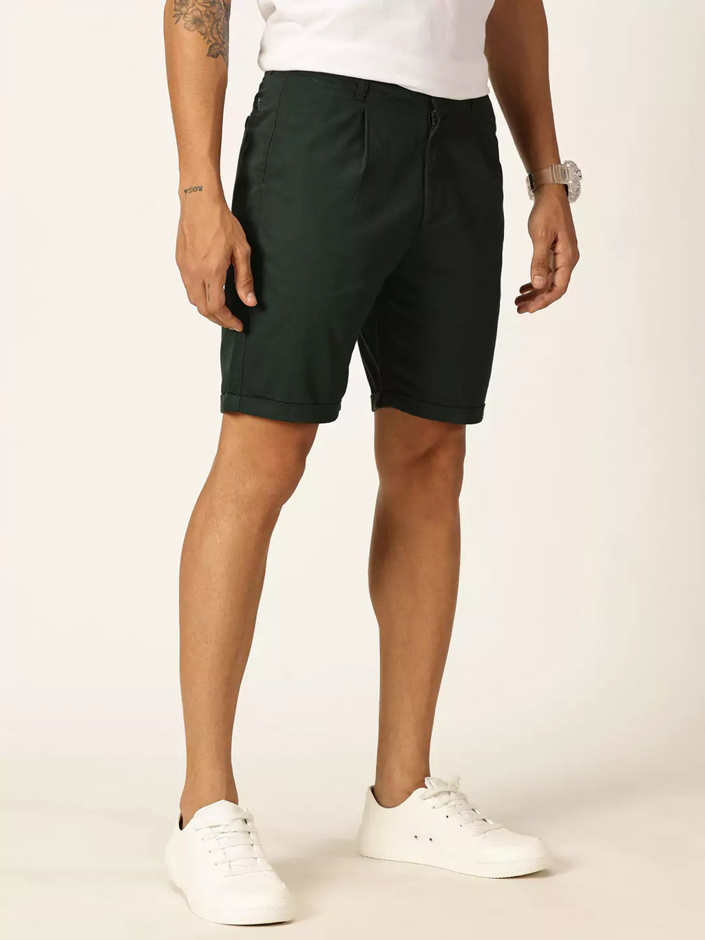 Thomas Scott Men Mid-Rise Pure Cotton Chino Shorts