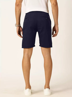 Thomas Scott Men Mid-Rise Cotton Casual Shorts