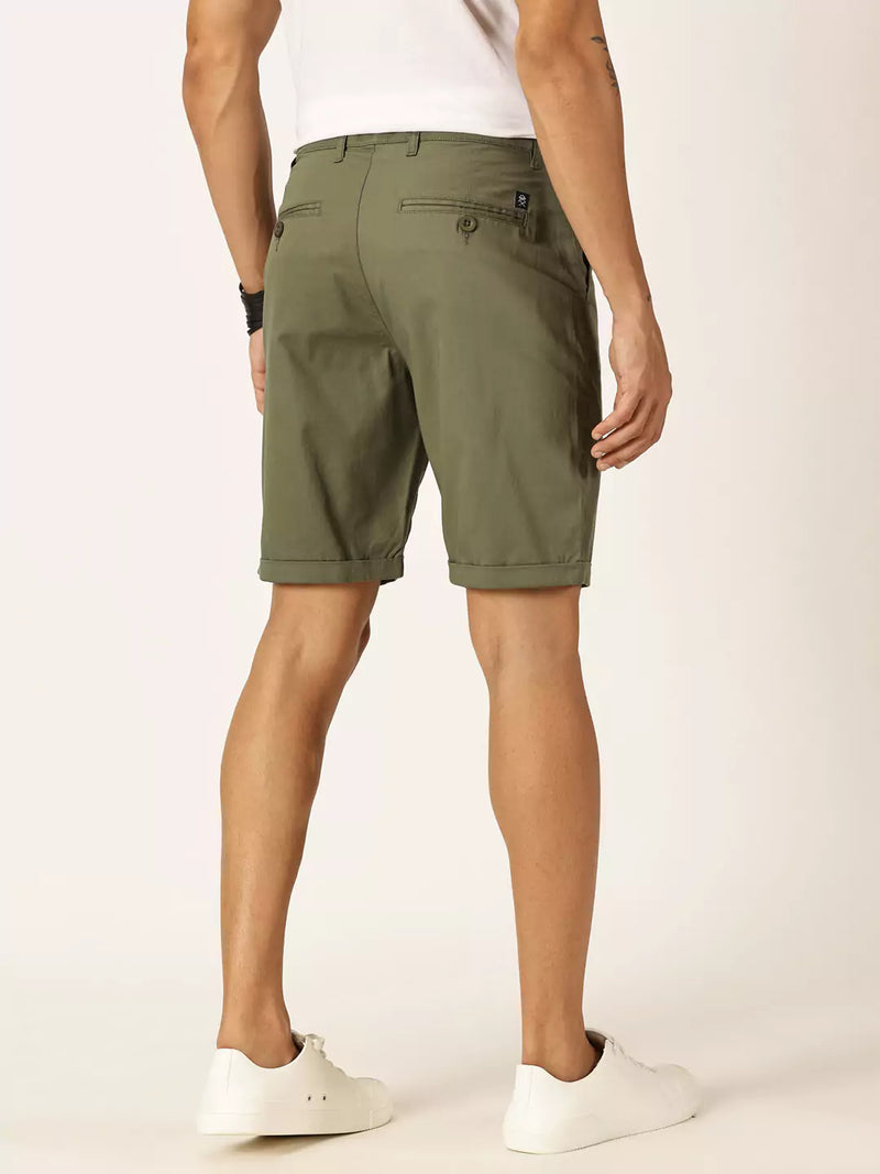 Thomas Scott Men Mid-Rise Pure Cotton Chino Shorts