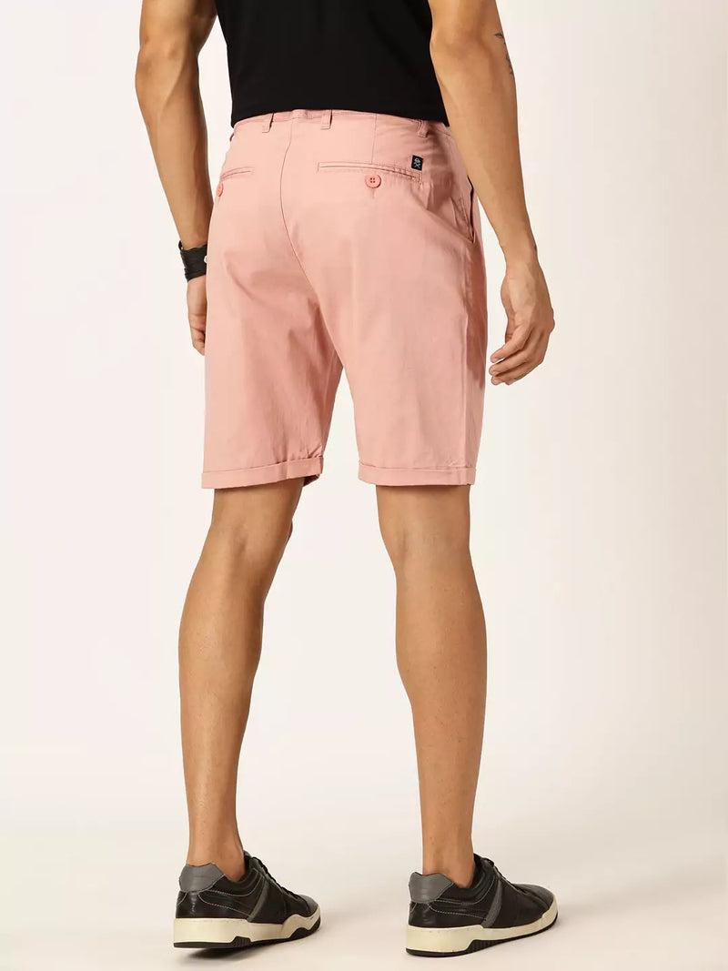 Thomas Scott Men Mid-Rise Cotton Casual Shorts