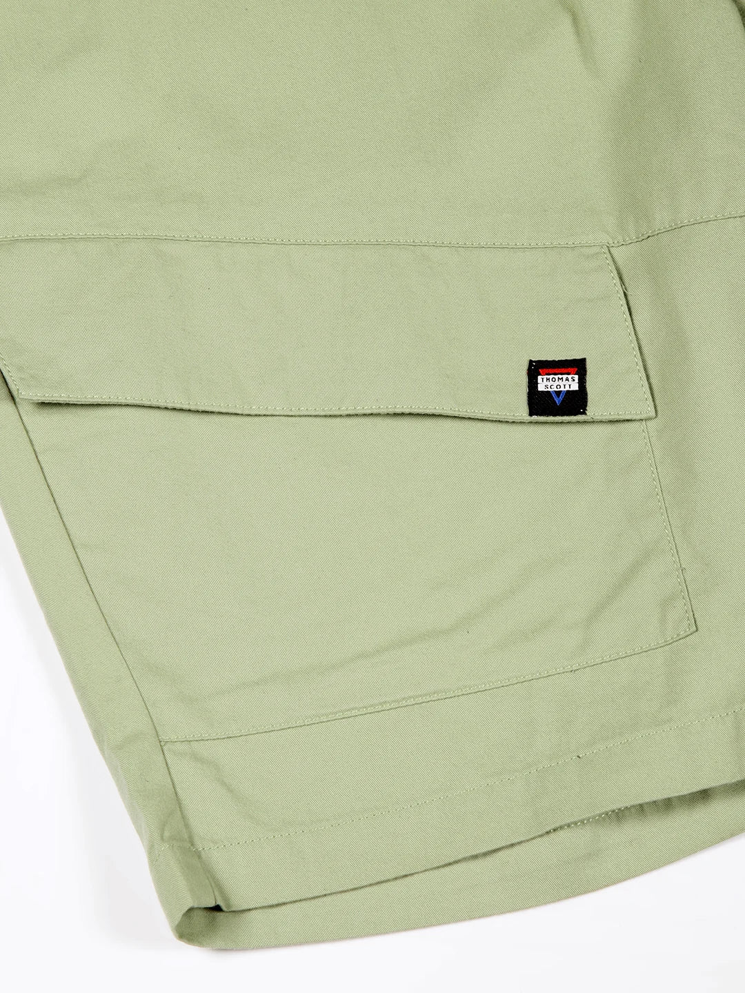 Thomas Scott Men Mid-Rise Cotton Shorts