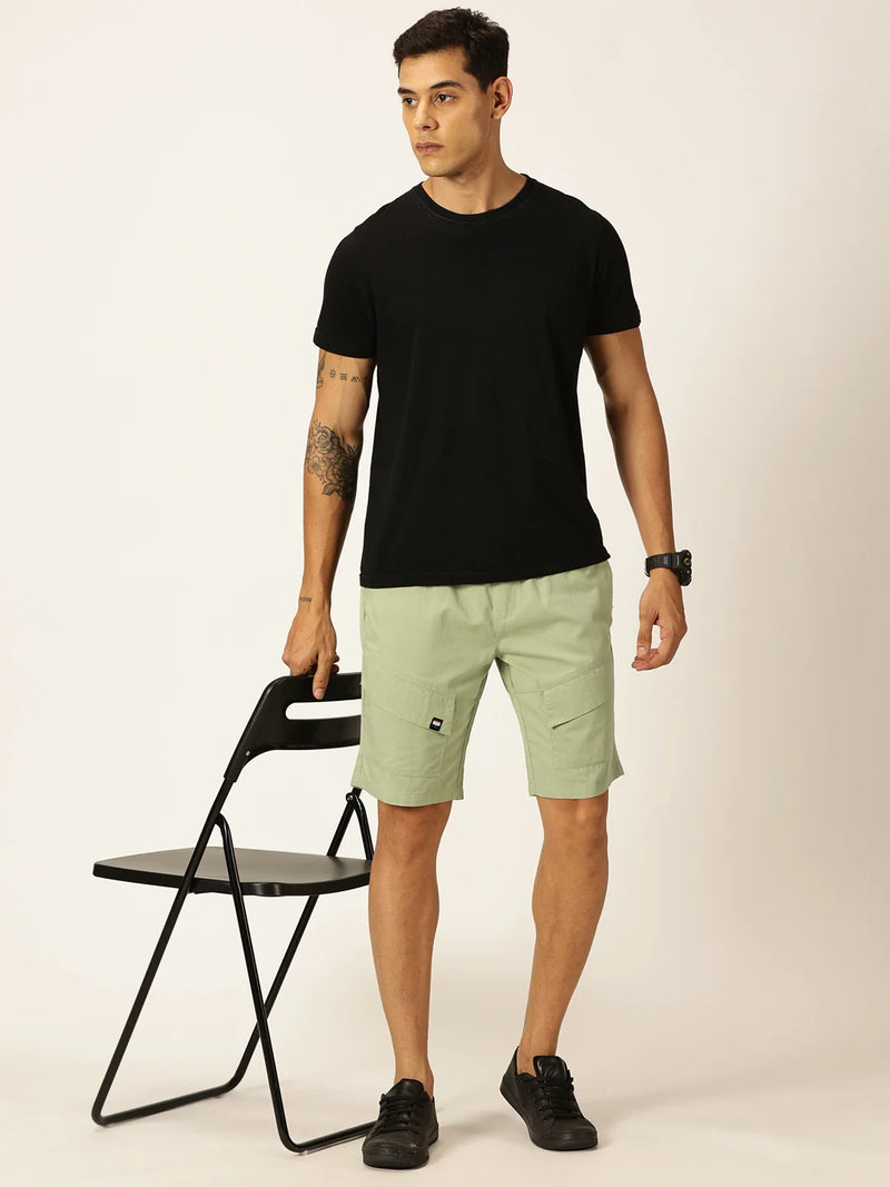 Thomas Scott Men Mid-Rise Cotton Shorts