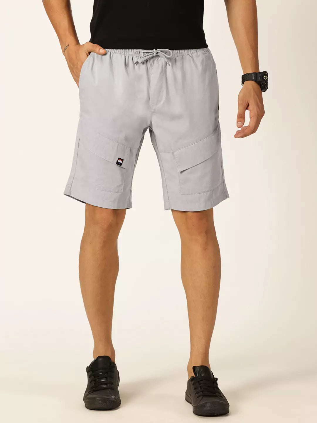 Thomas Scott Men Mid-Rise Cotton Shorts