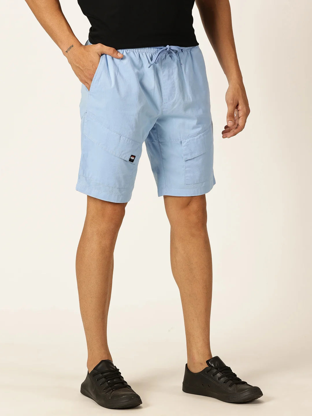 Thomas Scott Men Mid-Rise Pure Cotton Shorts