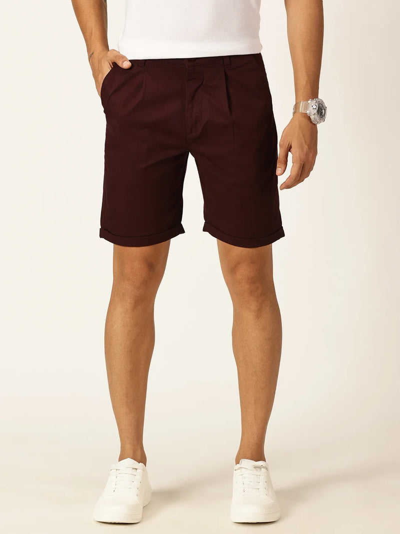 Thomas Scott Men Mid-Rise Pure Cotton Chino Shorts