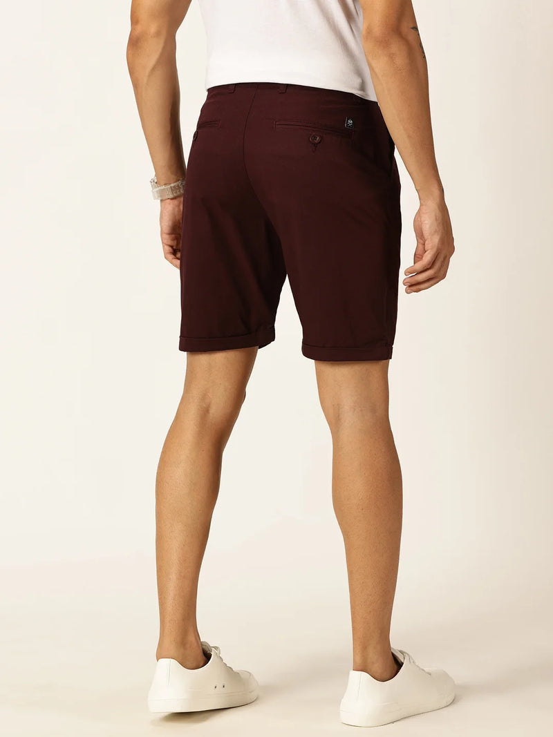 Thomas Scott Men Mid-Rise Pure Cotton Chino Shorts