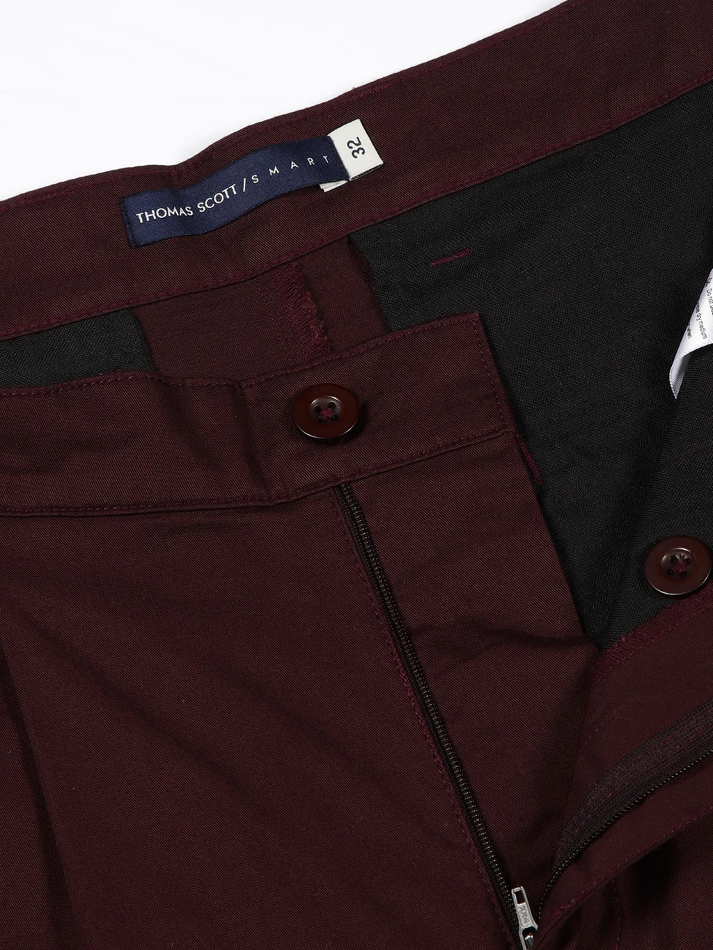 Thomas Scott Men Mid-Rise Pure Cotton Chino Shorts