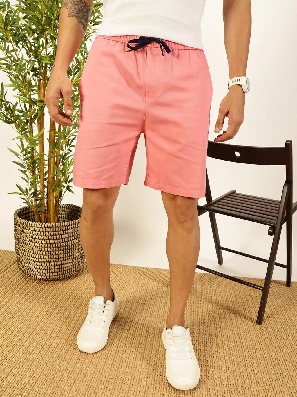 Thomas Scott Men Pure Cotton Mid-Rise Boxer Shorts