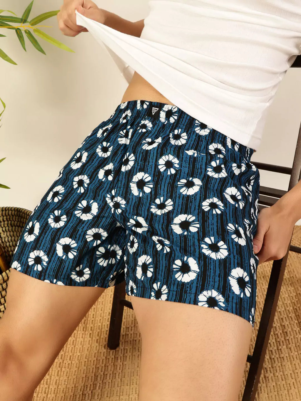 Thomas Scott Men Pack of 2 Cotton Printed Regular Boxer Shorts