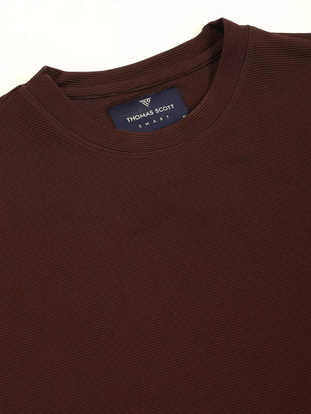 Thomas Scott Men Solid Round Neck Oversized T-shirt