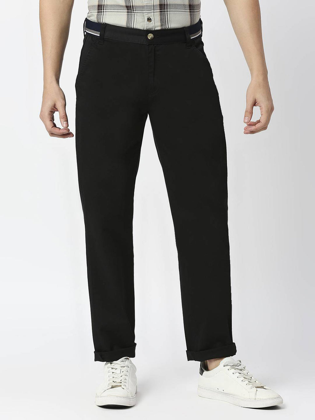 Thomas Scott Men Mid-Rise Classic Slim Fit Trousers