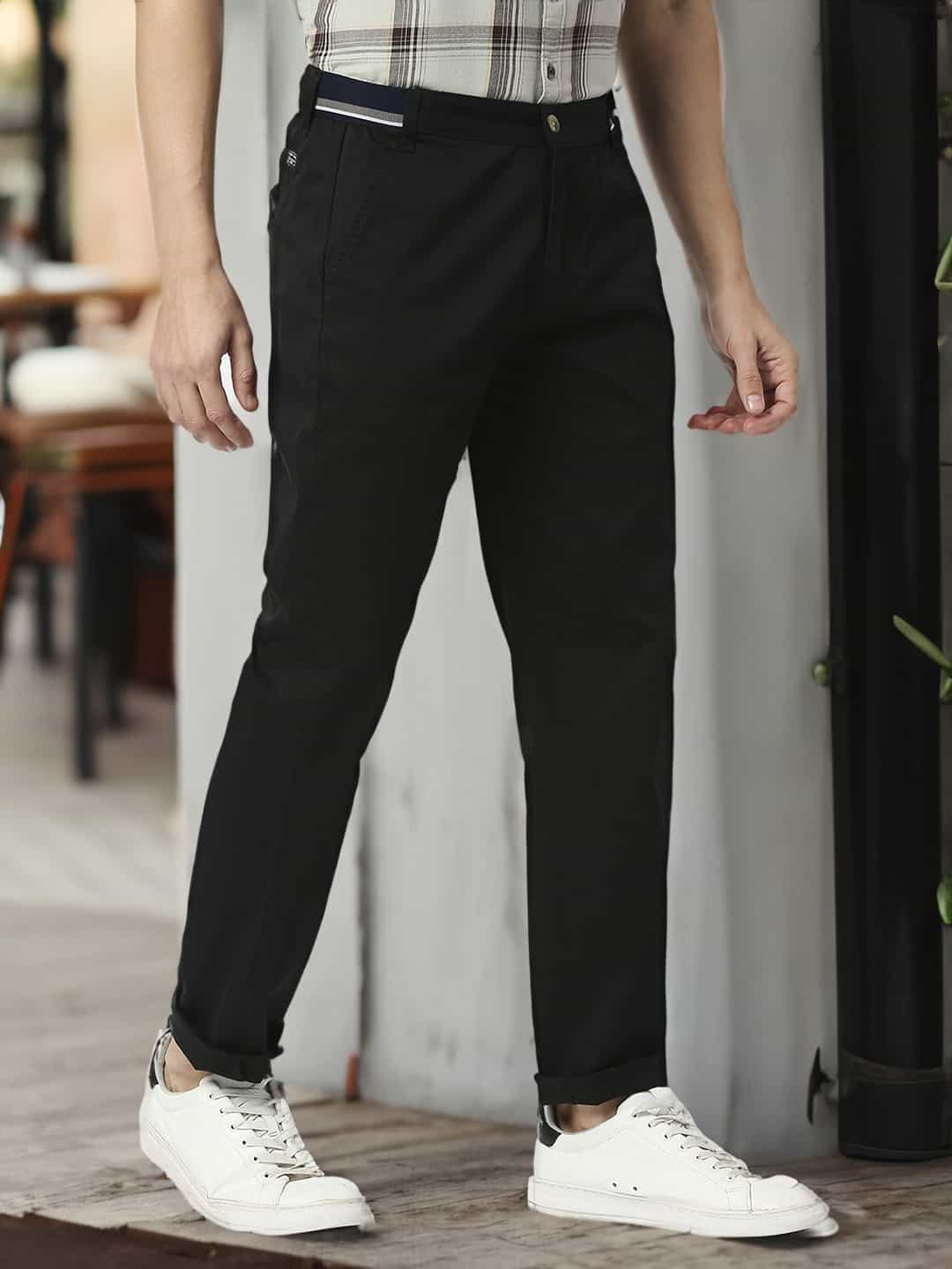 Thomas Scott Men Mid-Rise Classic Slim Fit Trousers