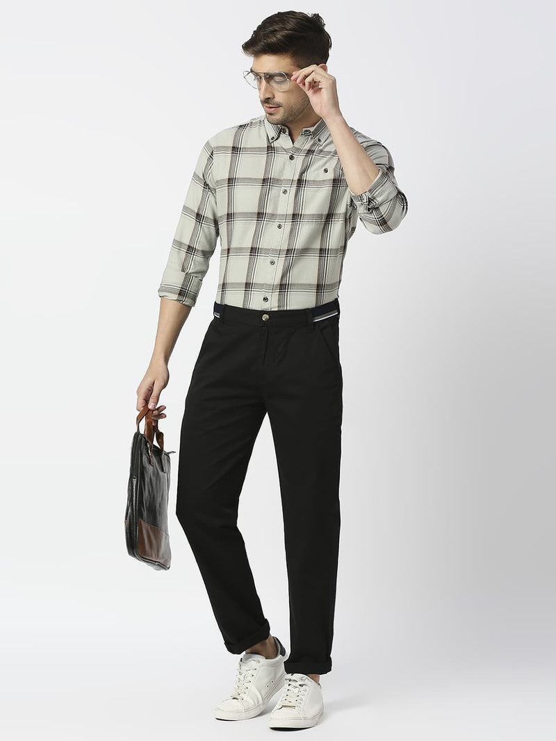 Thomas Scott Men Mid-Rise Classic Slim Fit Trousers