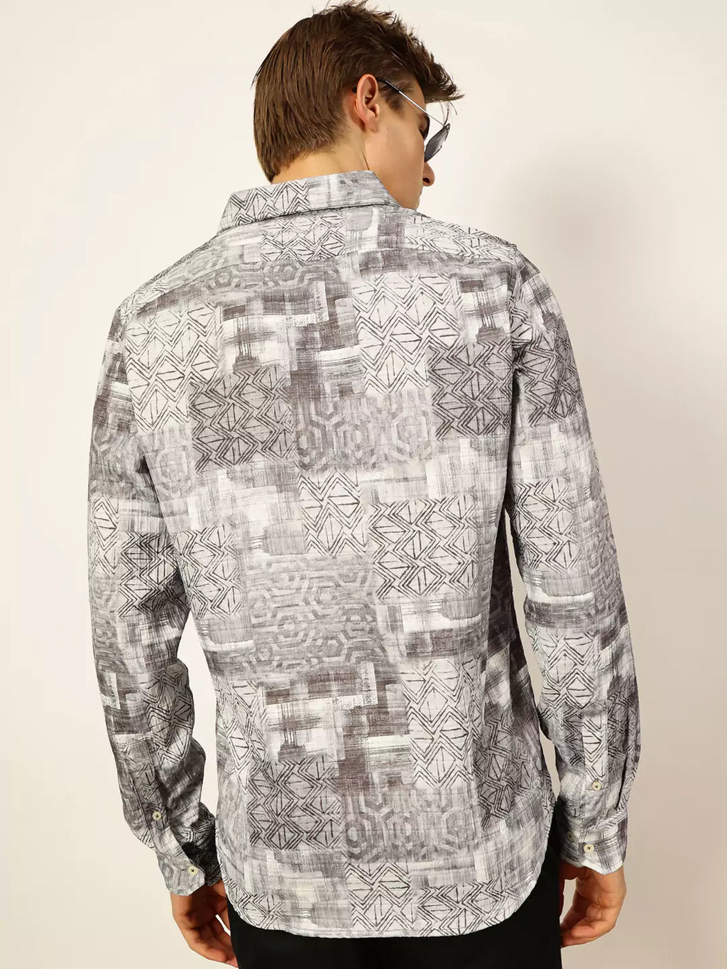 Thomas Scott Men Premium Slim Fit Opaque Printed Casual Shirt