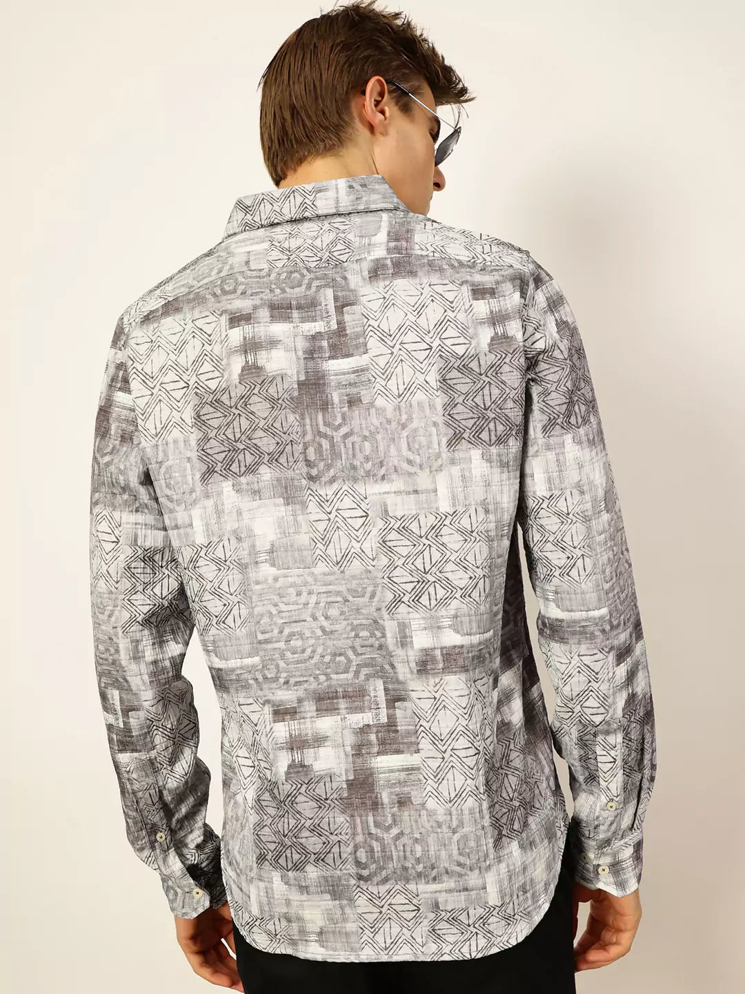 Thomas Scott Men Premium Slim Fit Opaque Printed Casual Shirt