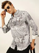 Thomas Scott Men Premium Slim Fit Opaque Printed Casual Shirt