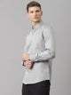 Smoke Regular Fit Long Sleeves Solid Button-Down Collar Cotton Casual Shirt For Men