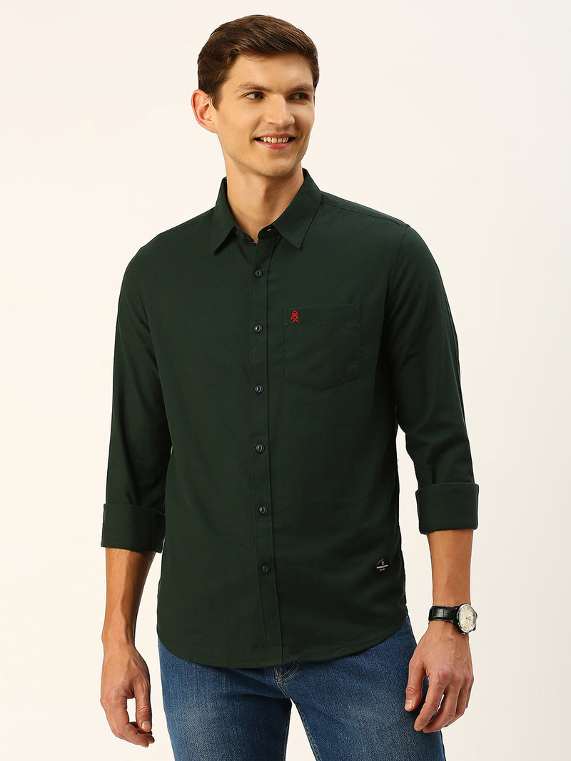 Thomas Scott Men Classic Slim Fit Flannel Casual Shirt