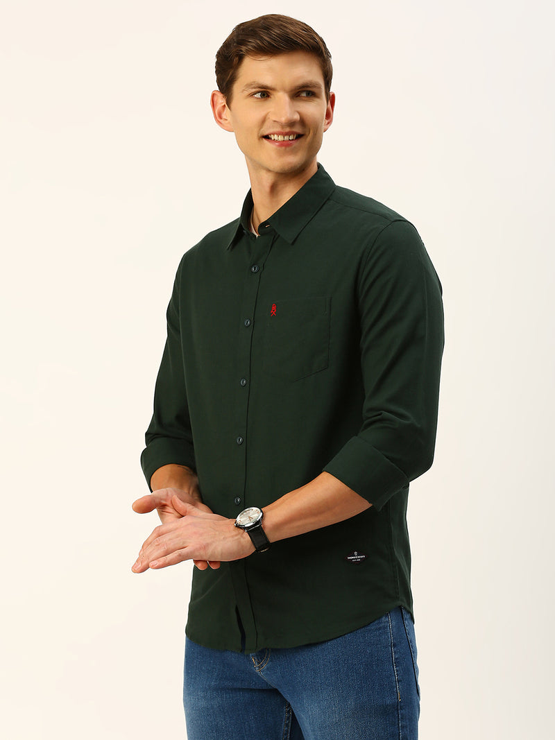 Thomas Scott Men Classic Slim Fit Flannel Casual Shirt