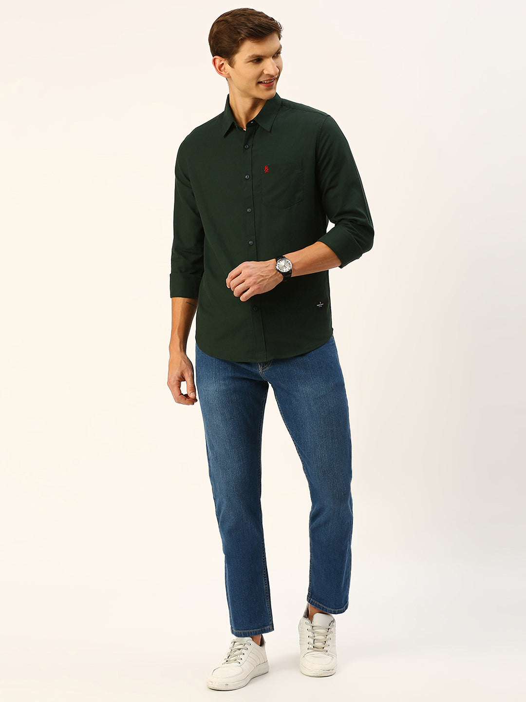 Thomas Scott Men Classic Slim Fit Flannel Casual Shirt