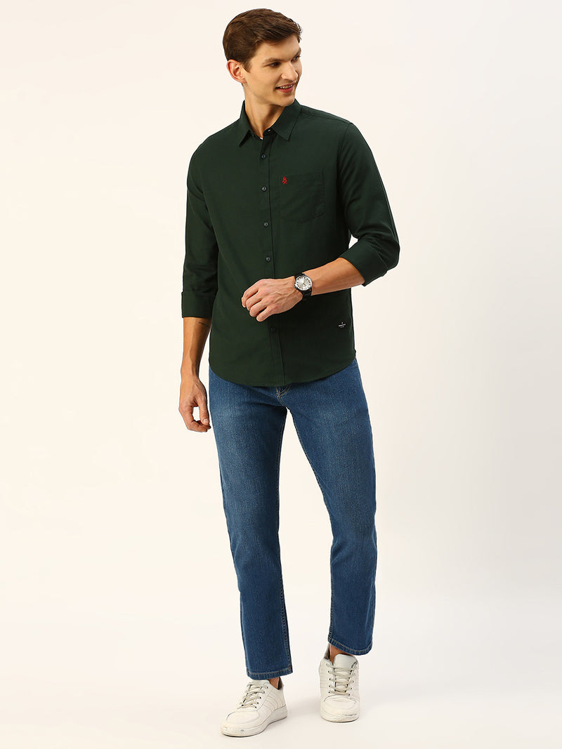 Thomas Scott Men Classic Slim Fit Flannel Casual Shirt