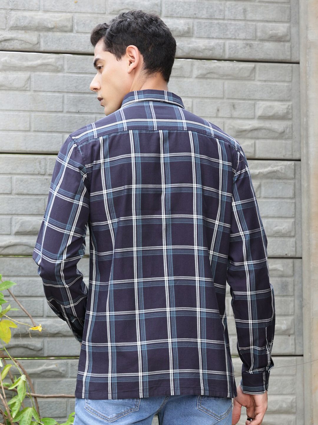Premium Checked Pure Cotton Casual Shirt For Men