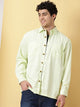 Green Smart Pure Cotton Oversized Casual Shirt For Men