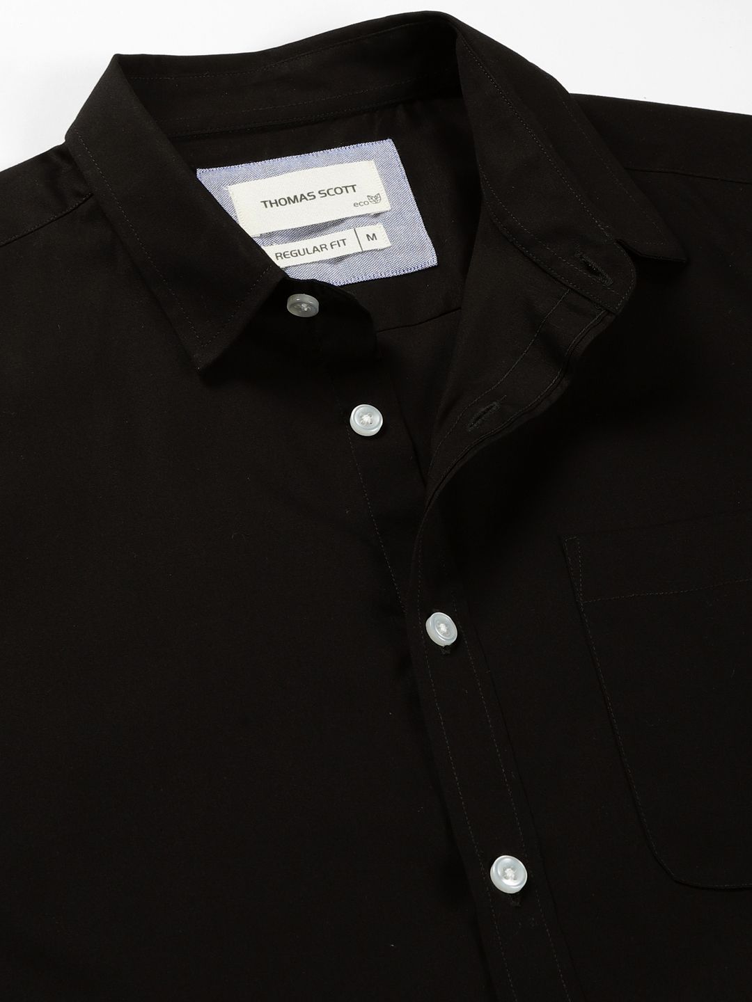Black Classic Slim Fit Formal Shirt For Men