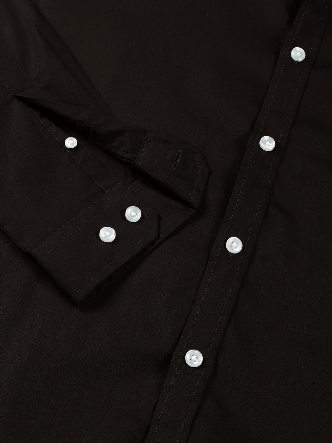 Black Classic Slim Fit Formal Shirt For Men