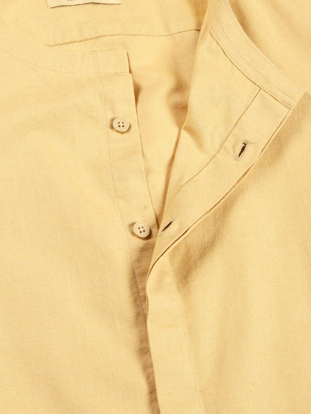 Beige Premium Cotton Linen Casual Shirt For Men