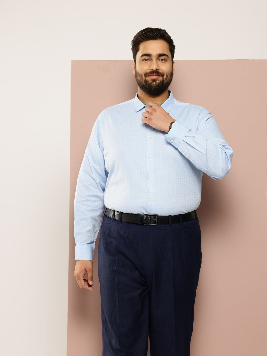 Thomas Scott Men Plus Size Premium Pure Cotton Formal Shirt