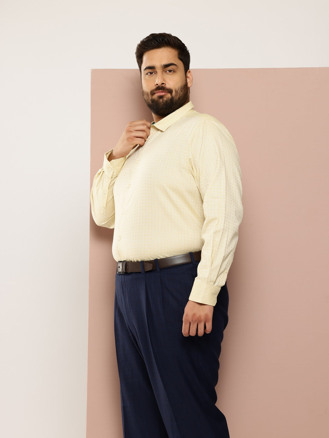 Thomas Scott Men Plus Size Premium Pure Cotton Formal Shirt