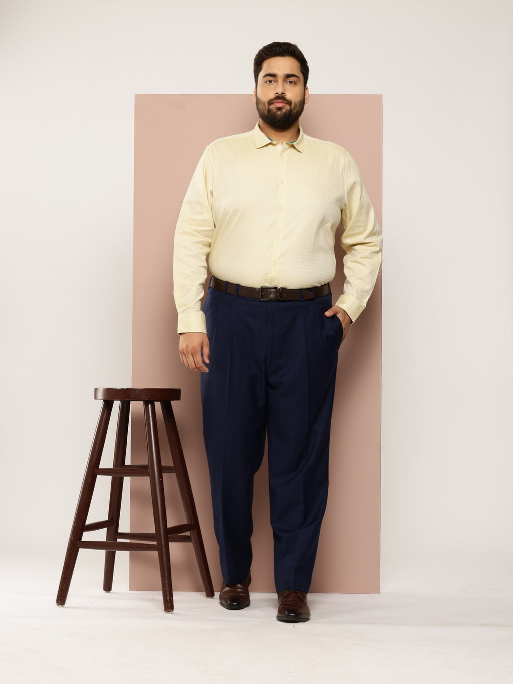 Thomas Scott Men Plus Size Premium Pure Cotton Formal Shirt