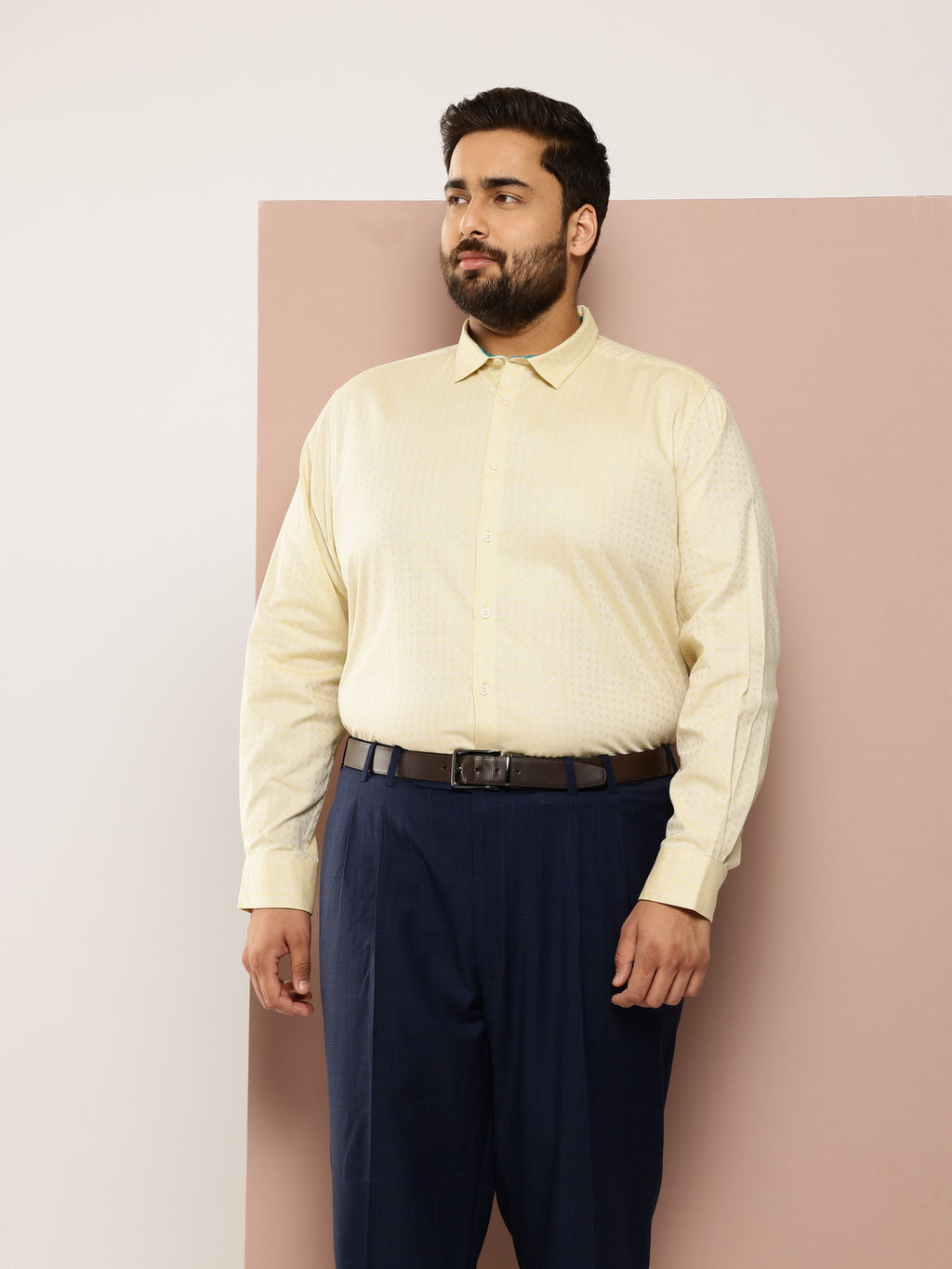 Thomas Scott Men Plus Size Premium Pure Cotton Formal Shirt