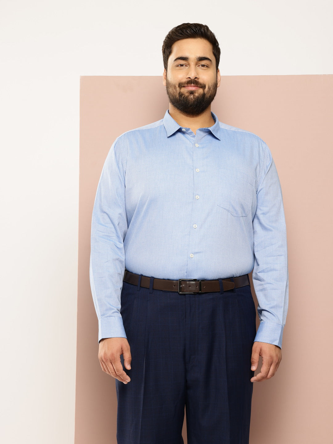 Thomas Scott Men Plus Size Premium Pure Cotton Formal Shirt