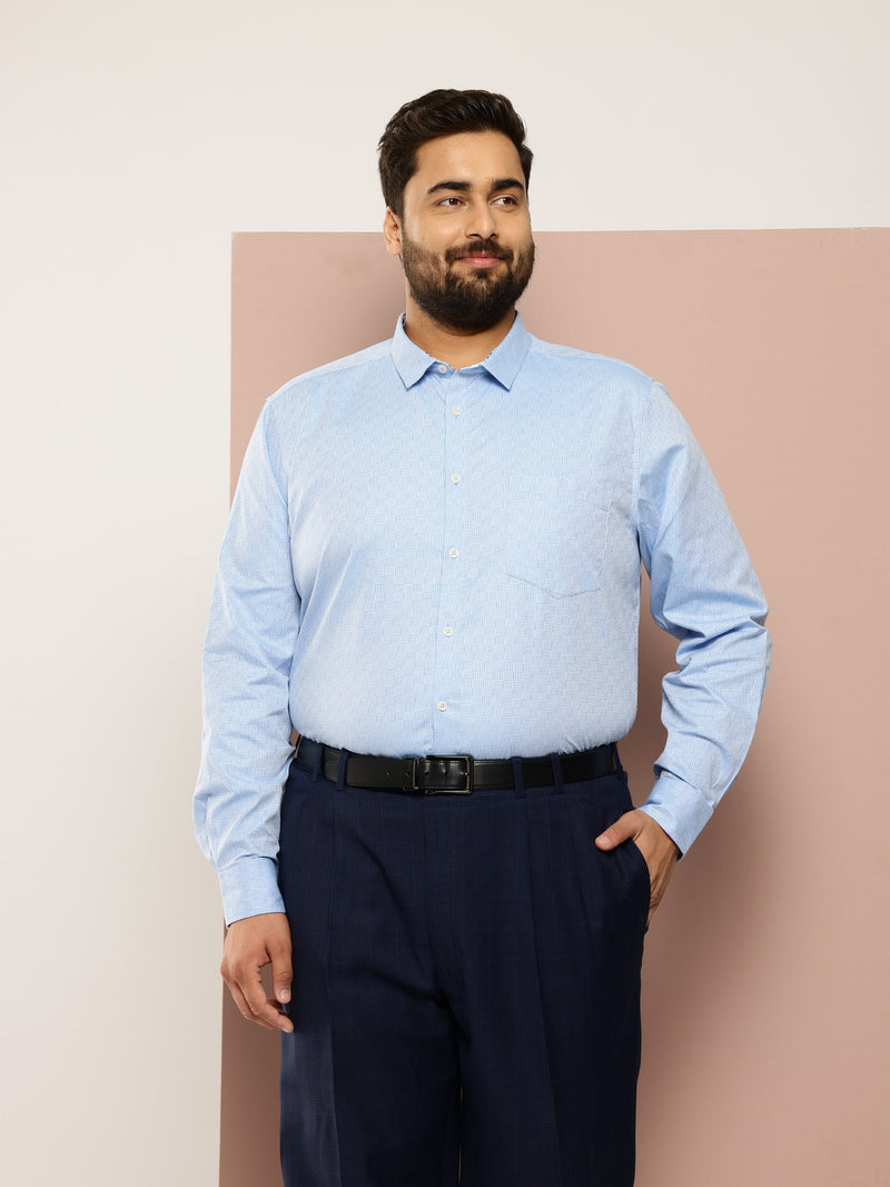 Thomas Scott Men Plus Size Premium Pure Cotton Formal Shirt