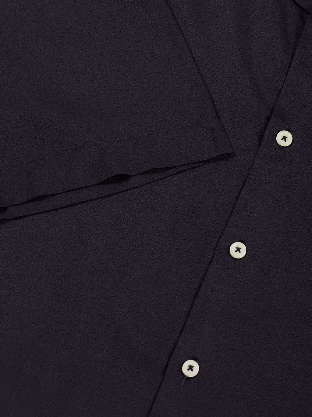 Navy Premium Cuban Collar Solid Oversized Casual Shirt For Men