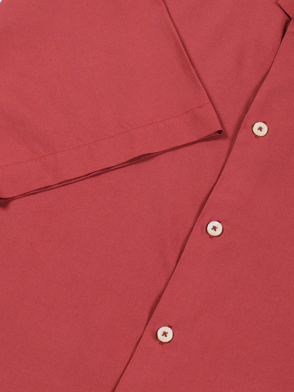Rust Premium Cuban Collar Solid Oversized Casual Shirt For Men