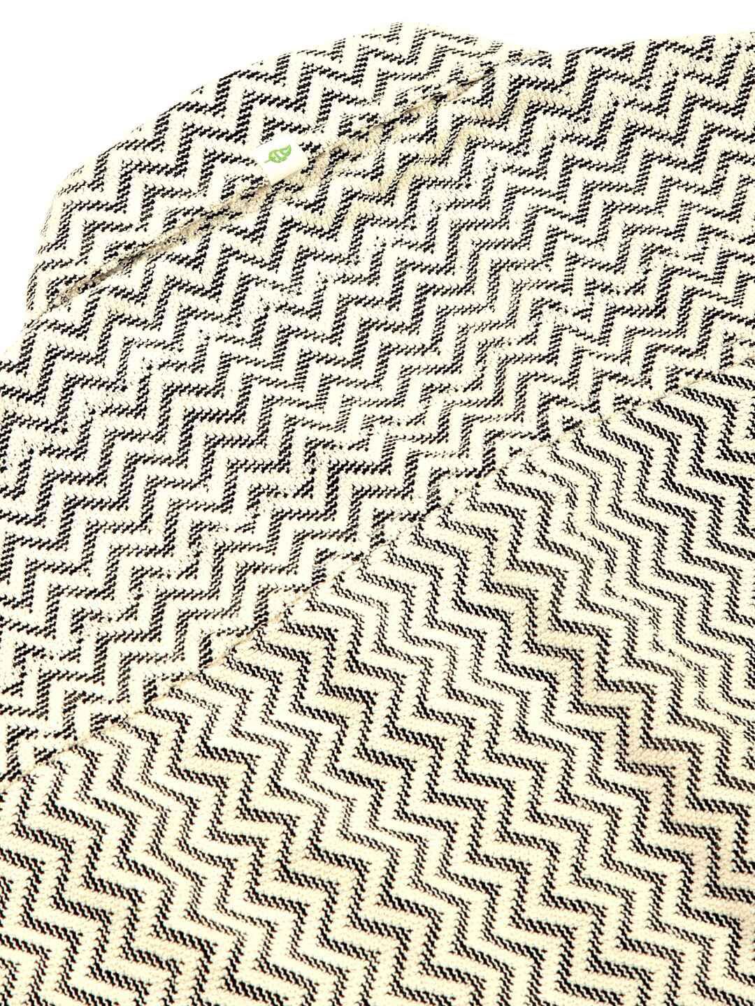 Black Vertical Stripes Striped Regular Fit Semi-Sheer Casual Crochet Shirt For Men