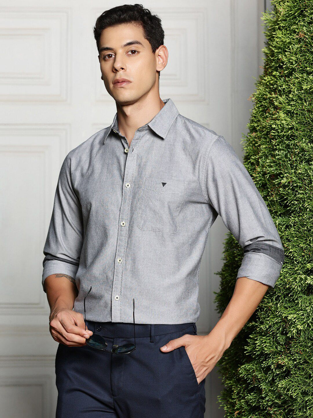 Premium Spread Collar Semiformal Shirt For Men