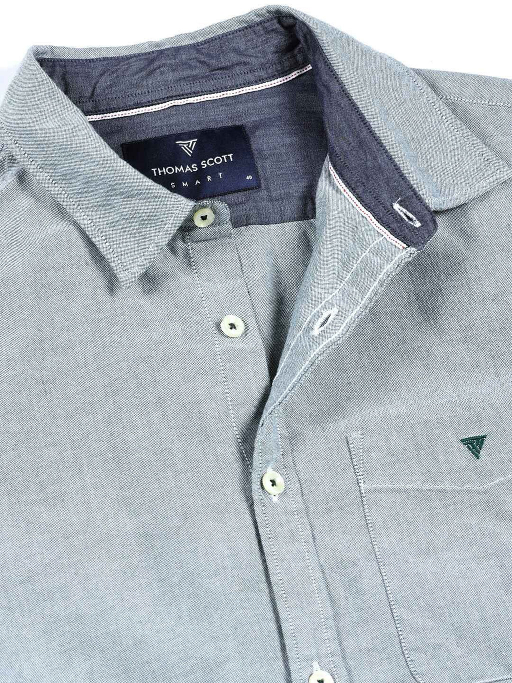 Bottle Green Premium Spread Collar Semiformal Shirt For Men