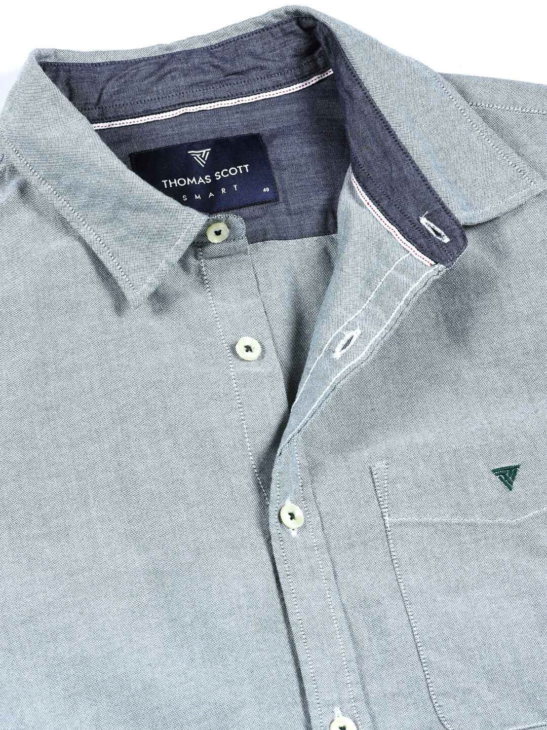 Bottle Green Premium Spread Collar Semiformal Shirt For Men