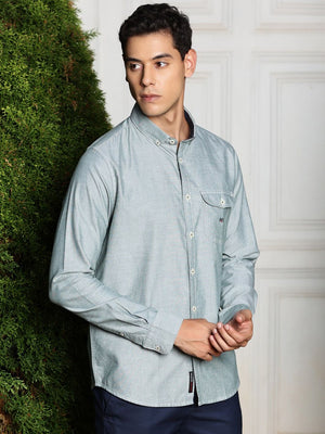 Thomas Scott Men Premium Button-Down Collar Semiformal Shirt