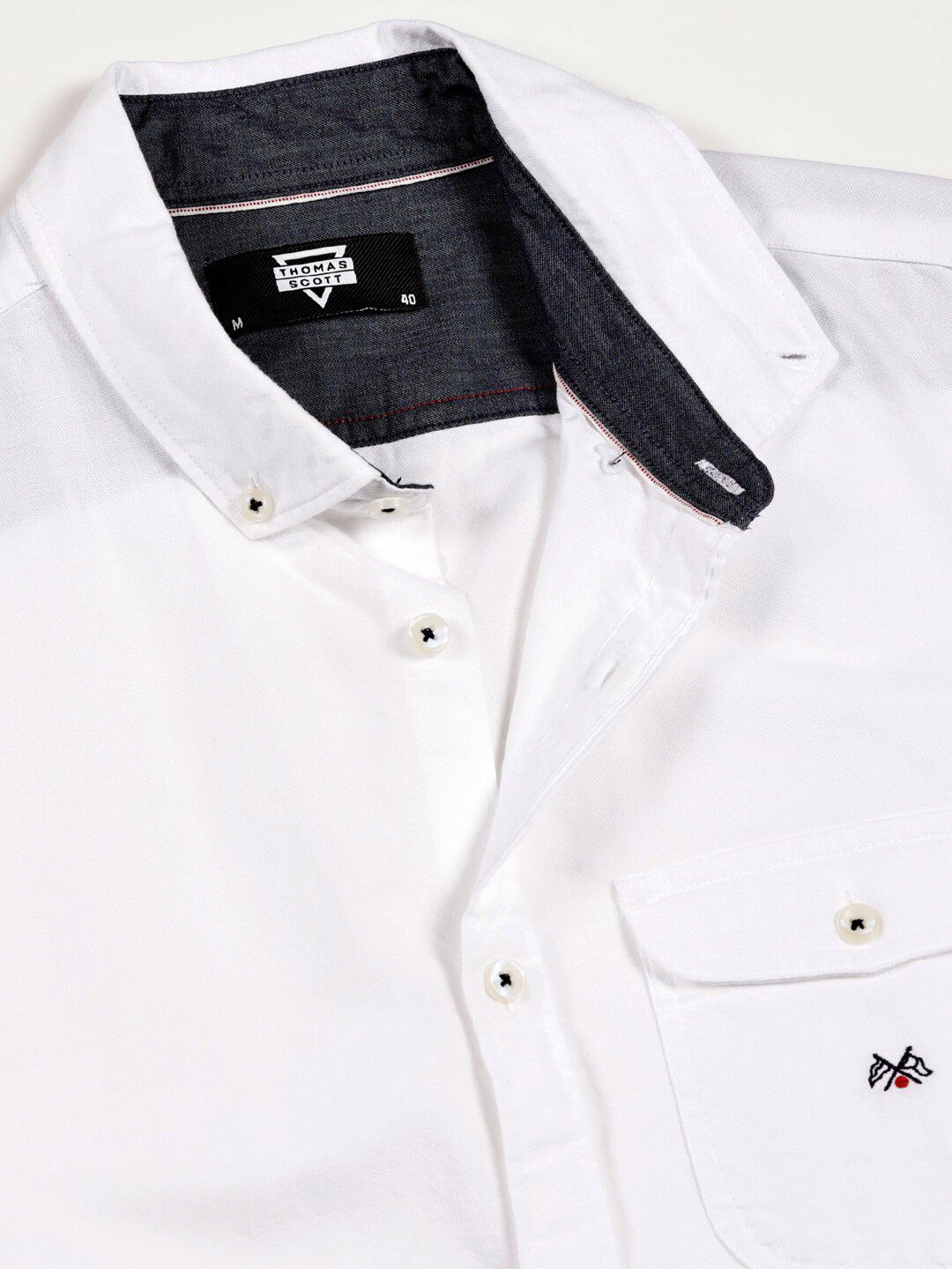 Thomas Scott Men Premium Button-Down Collar Semiformal Shirt