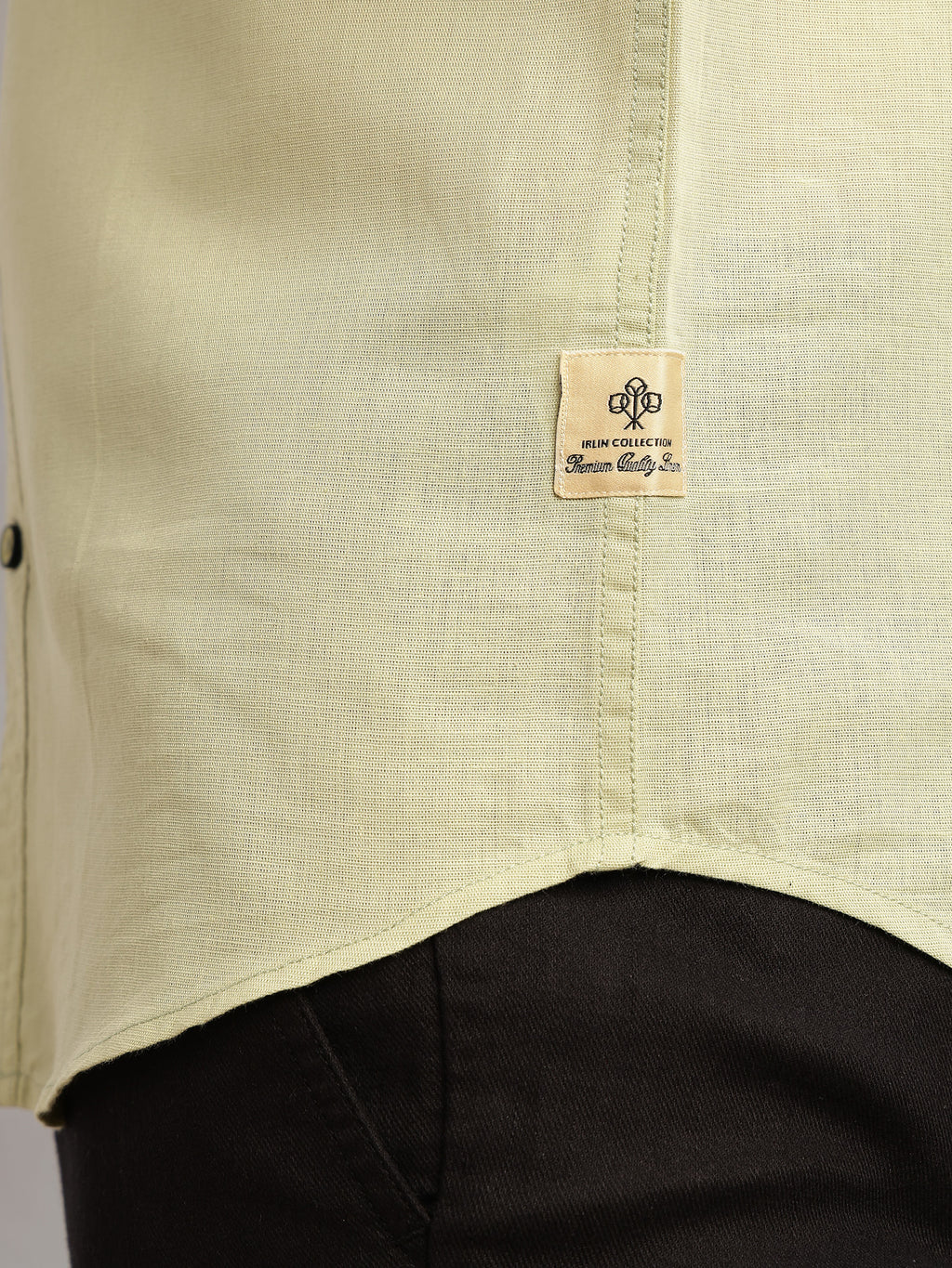 Thomas Scott Men Pista Short Sleeves Regular Fit Spread Collar Solid Cotton Linen Casual Shirt