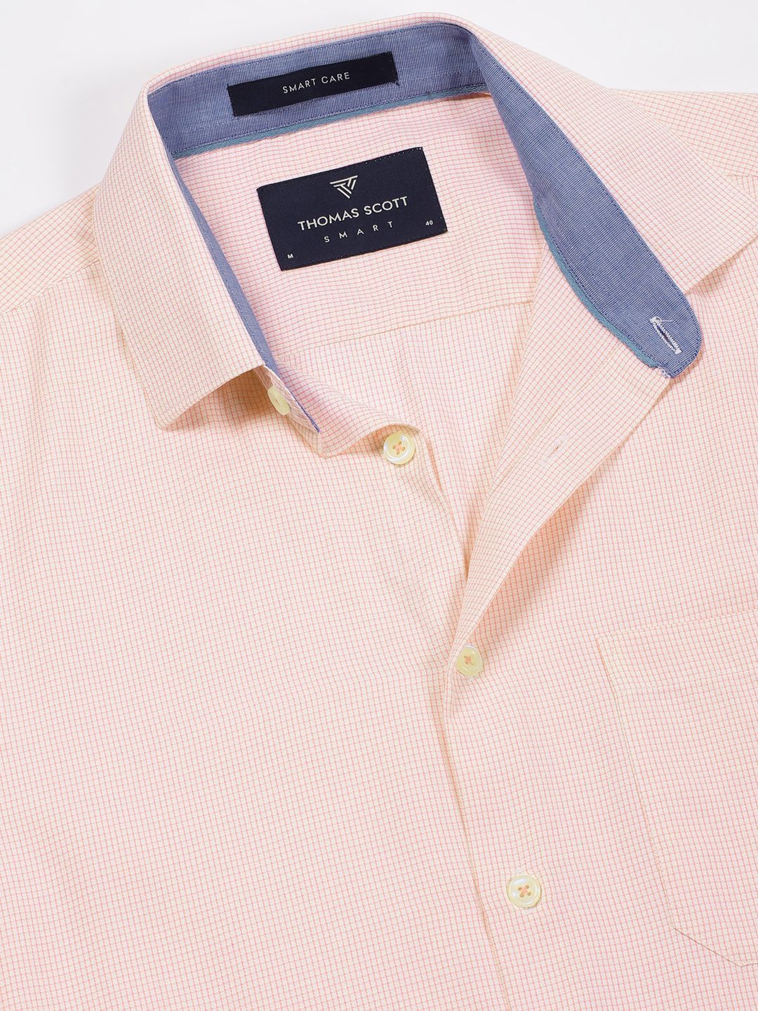 Pink Regular Fit Long Sleeves Checked Shirt